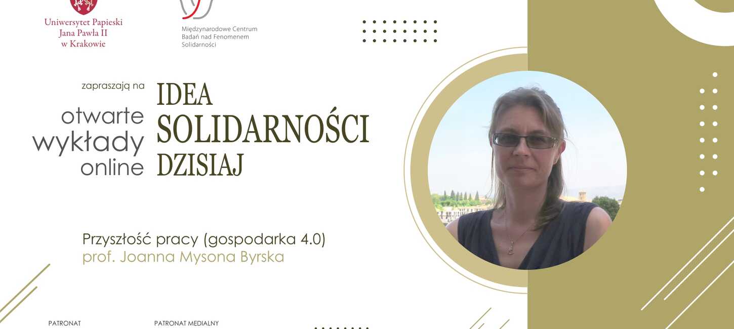 [Na żywo 06.06.2023 godz. 18:00] –Idea solidarności dzisiaj #2: Przyszłość pracy (gospodarka 4.0)